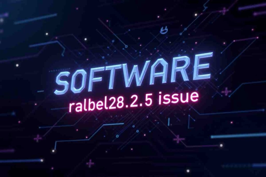 Software ralbel28.2.5 issue​