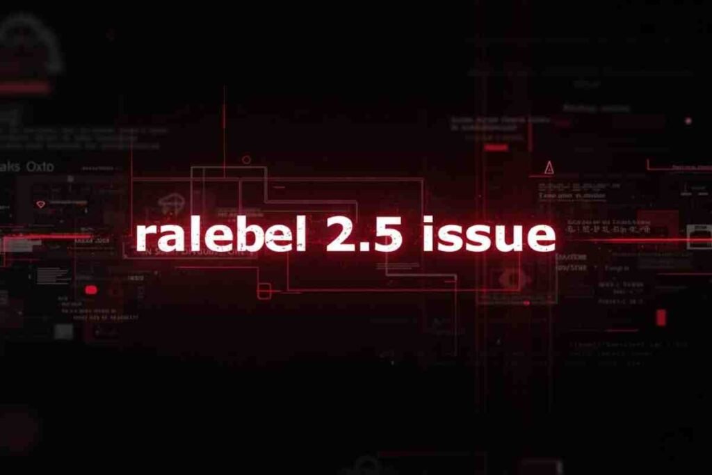 Software ralbel28.2.5 issue​